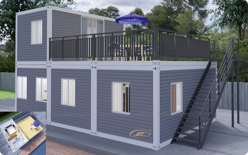 2 layers container villa